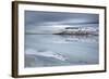 Winter View over a Frozen Lake Towards Snow-Covered Headland Near Grundarfjordur-Lee Frost-Framed Photographic Print