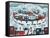 Winter Village, 1969-Radi Nedelchev-Framed Stretched Canvas