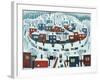 Winter Village, 1969-Radi Nedelchev-Framed Giclee Print