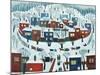 Winter Village, 1969-Radi Nedelchev-Mounted Giclee Print