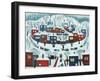 Winter Village, 1969-Radi Nedelchev-Framed Giclee Print