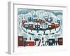 Winter Village, 1969-Radi Nedelchev-Framed Giclee Print