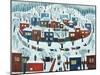 Winter Village, 1969-Radi Nedelchev-Mounted Giclee Print