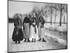 Winter, Volendam, Netherlands, C1934-null-Mounted Giclee Print