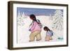 Winter Walk-Cecil Youngfox-Framed Art Print