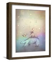 Winter walk-Claire Westwood-Framed Art Print