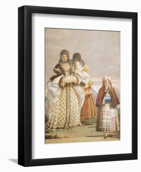 Winter Walk-Giambattista Tiepolo-Framed Premium Giclee Print