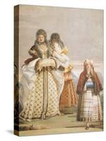 Winter Walk-Giambattista Tiepolo-Stretched Canvas