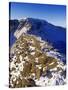 Winter Walking and Climbing on Hellvelyn, the Lake District, Cumbria-Paul Harris-Stretched Canvas