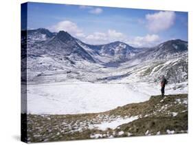 Winter Walking in the Carneddau Mountains, Snowdonia National Park, Wales, United Kingdom-Duncan Maxwell-Stretched Canvas