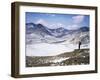 Winter Walking in the Carneddau Mountains, Snowdonia National Park, Wales, United Kingdom-Duncan Maxwell-Framed Photographic Print