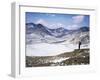 Winter Walking in the Carneddau Mountains, Snowdonia National Park, Wales, United Kingdom-Duncan Maxwell-Framed Photographic Print