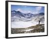 Winter Walking in the Carneddau Mountains, Snowdonia National Park, Wales, United Kingdom-Duncan Maxwell-Framed Photographic Print