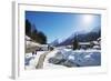 Winter Walking Trail, Klosters, Graubunden, Swiss Alps, Switzerland, Europe-Christian Kober-Framed Photographic Print