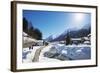 Winter Walking Trail, Klosters, Graubunden, Swiss Alps, Switzerland, Europe-Christian Kober-Framed Photographic Print