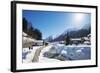 Winter Walking Trail, Klosters, Graubunden, Swiss Alps, Switzerland, Europe-Christian Kober-Framed Photographic Print