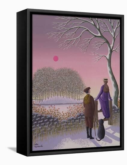 Winter Walking-Peter Szumowski-Framed Stretched Canvas