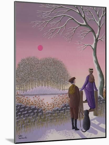 Winter Walking-Peter Szumowski-Mounted Giclee Print