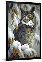 Winter Watch - Great Horned Owl-Wilhelm Goebel-Framed Giclee Print