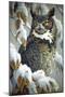 Winter Watch - Great Horned Owl-Wilhelm Goebel-Mounted Giclee Print