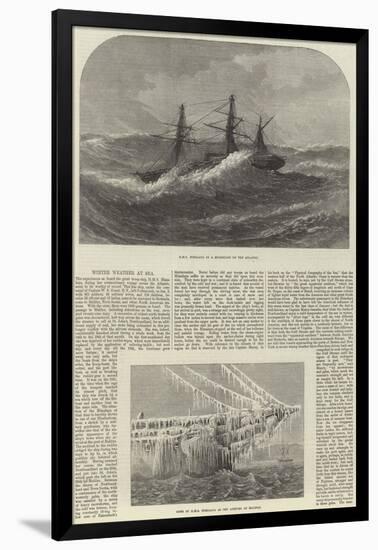 Winter Weather at Sea-null-Framed Giclee Print