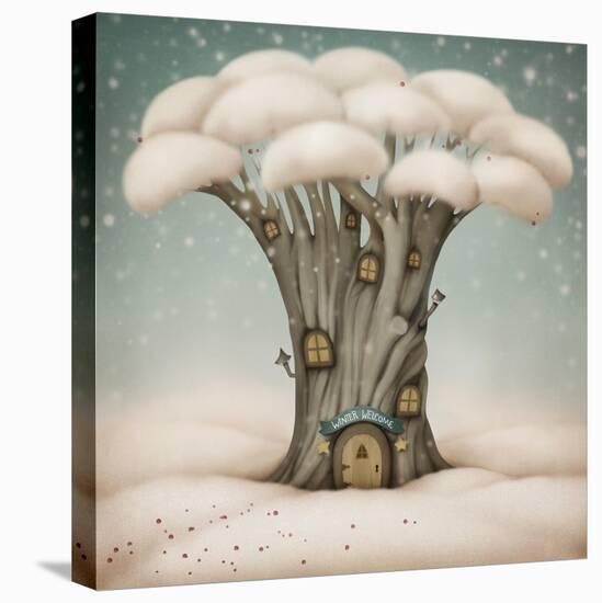 Winter Welcome-Larissa Kulik-Stretched Canvas