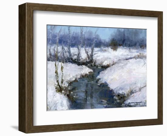 Winter White-Barbara Chenault-Framed Art Print