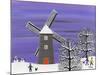 Winter Windmill-Gordon Barker-Mounted Giclee Print