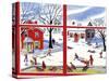 Winter Window - Jack & Jill-Janet Smalley-Stretched Canvas