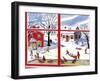 Winter Window - Jack & Jill-Janet Smalley-Framed Premium Giclee Print
