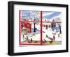 Winter Window - Jack & Jill-Janet Smalley-Framed Giclee Print