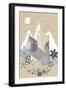 Winter Wolf Howling-Lantern Press-Framed Art Print