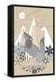 Winter Wolf Howling-Lantern Press-Framed Stretched Canvas