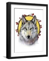 Winter Wolf-Art and a Little Magic-Framed Giclee Print