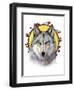 Winter Wolf-Art and a Little Magic-Framed Giclee Print