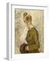 Winter (Woman with a Muff), 1880 (Oil on Canvas)-Berthe Morisot-Framed Giclee Print