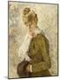 Winter (Woman with a Muff), 1880 (Oil on Canvas)-Berthe Morisot-Mounted Giclee Print