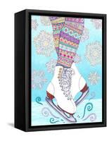 Winter Wonderland 2 - Color-Hello Angel-Framed Stretched Canvas