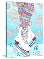 Winter Wonderland 2 - Color-Hello Angel-Stretched Canvas