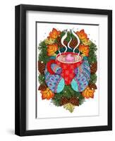 Winter Wonderland 3 - Color-Hello Angel-Framed Premium Giclee Print