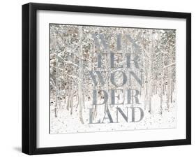 Winter Wonderland-Shelley Lake-Framed Art Print