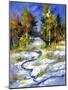 Winter Wood Cloudy Day-balaikin2009-Mounted Art Print