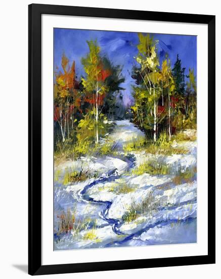 Winter Wood Cloudy Day-balaikin2009-Framed Art Print