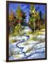 Winter Wood Cloudy Day-balaikin2009-Framed Art Print