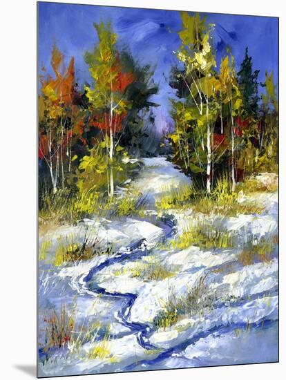 Winter Wood Cloudy Day-balaikin2009-Mounted Art Print