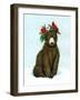 Winter Woodland Creatures with Cardinals I-Laura Marr-Framed Art Print