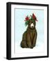 Winter Woodland Creatures with Cardinals I-Laura Marr-Framed Art Print