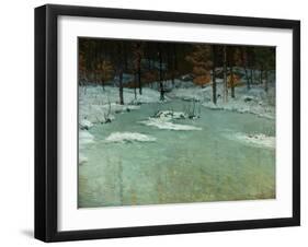 Winter Woods and Brook, c.1905-John Joseph Enneking-Framed Giclee Print