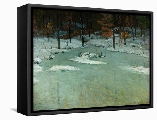 Winter Woods and Brook, c.1905-John Joseph Enneking-Framed Stretched Canvas