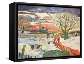 Winter Woolies-Lisa Graa Jensen-Framed Stretched Canvas